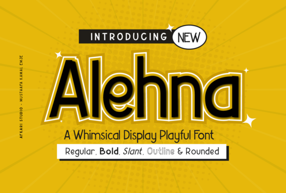 Alehna: A Casual Display Font for Modern Editorial Design