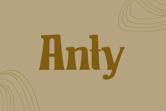 Anty: The Bold Vintage Display Font for Your Next Project