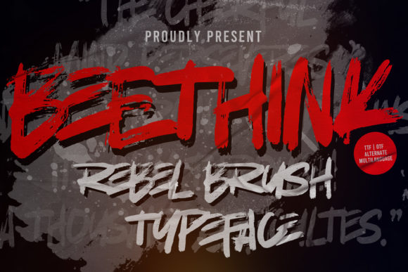 BeeThink: A Dramatic Display Font for Editorial Impact