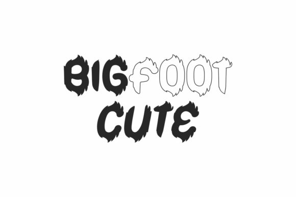 Bigfoot Cute: The Hairy Display Font for Playful Branding