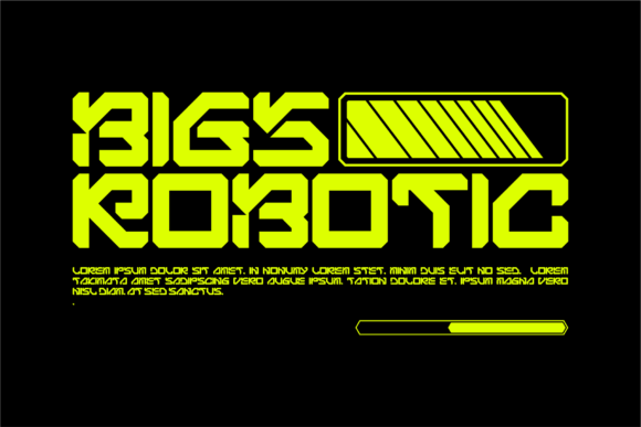 Bigs Robotic: A Futuristic Typeface for Modern Editorial Design