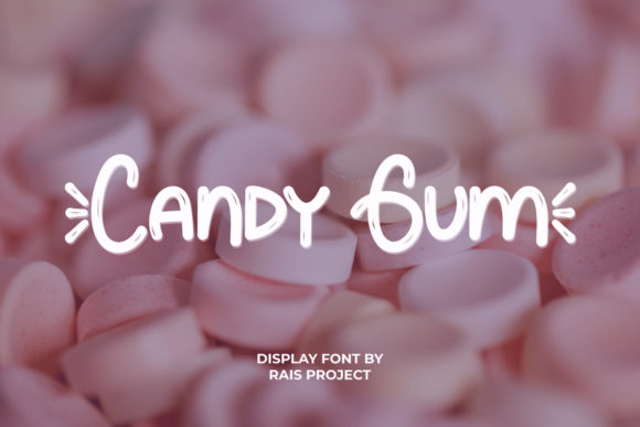 Candy Gum: A Shiny Display Font for Modern Web Design