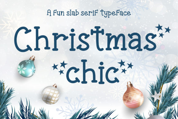 Christmas Chic: The Festive Slab Serif Font for Handmade Holiday Creations
