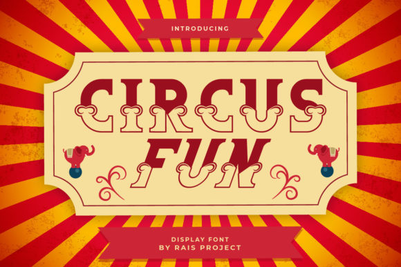 Circus Fun: A Retro Display Font for Bold Product Branding