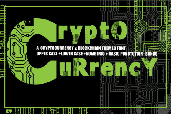 Cryptocurrency: A Bold Display Font for Modern Editorial Design