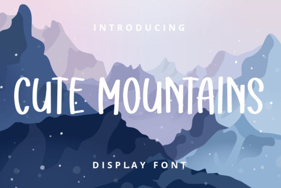 Cute Mountains: The Perfect Display Typeface for Handmade Creations