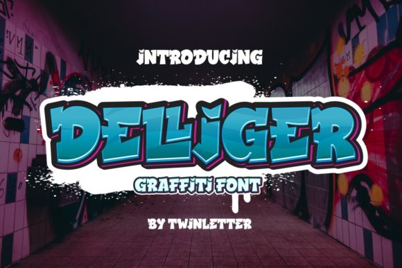 Delliger: A Playful Display Font for Editorial Design
