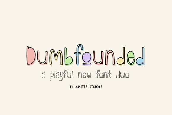 Dumbfounded Duo: A Playful Display Typeface for Modern Editorial Design