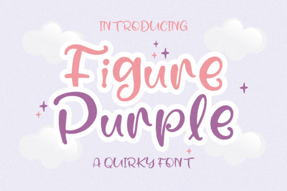 Figure Purple: A Quirky Premium Display Font for Editorial Design