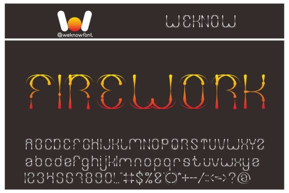 Firework Font: A Futuristic Display Typeface for Bold Branding
