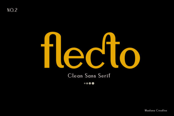 Flecto: A Modern Display Font for Artistic Brand Identity
