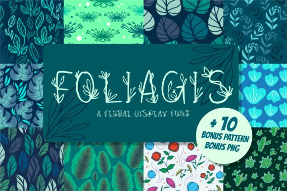 Foliagis: The Floral Display Typeface for Modern Digital Brands