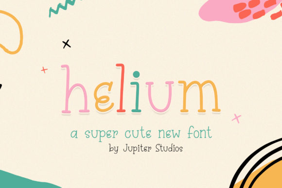 Helium: A Cute Handwritten Font for Playful Branding Projects