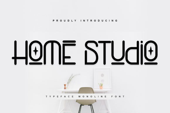 Home Studio: A Modern Display Typeface for Futuristic Branding
