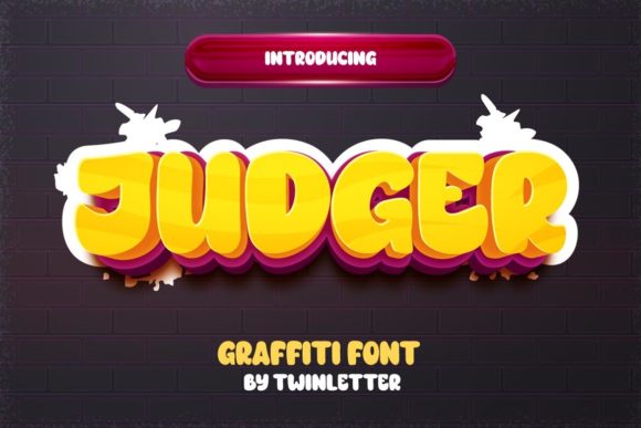 Judger: A Bold Display Font for Handmade Shop Branding