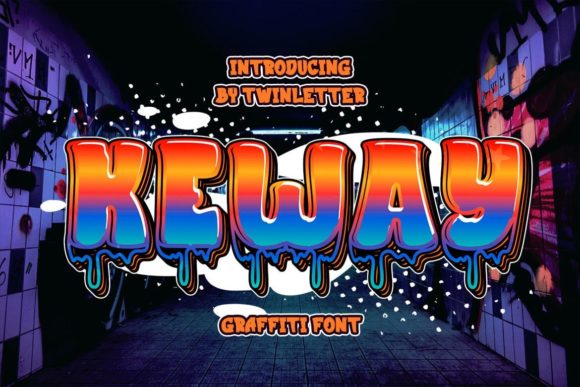 Keway Display Font: Bold Graffiti Design for Modern Projects