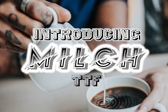 Milch: The 3D Display Font for Sharp Campaign Visuals