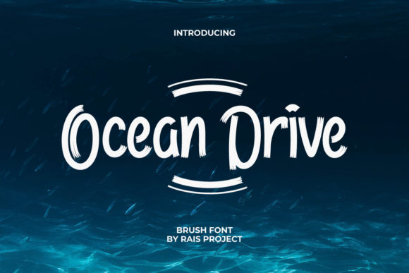 Ocean Drive: A Brushed Display Font for Modern Editorial Design