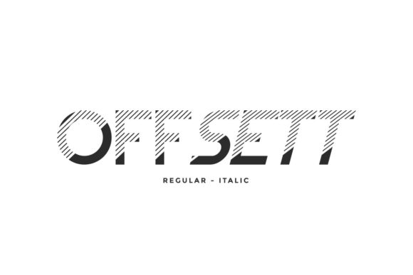 Offsett: A Futuristic Display Font for Creative Makers
