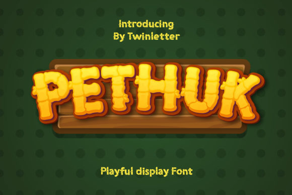 Pethuk: A Playful Display Font for Modern Editorial Design