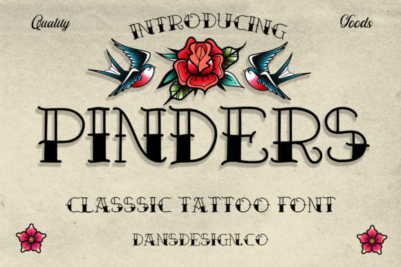 Pinders: A Creepy Display Font for Dark Editorial Design