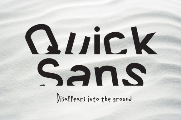 Quick Sans: A Modern Display Font for High-Impact Campaigns