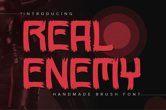 Real Enemy: A Handmade Brush Typeface for Authentic Editorial Design