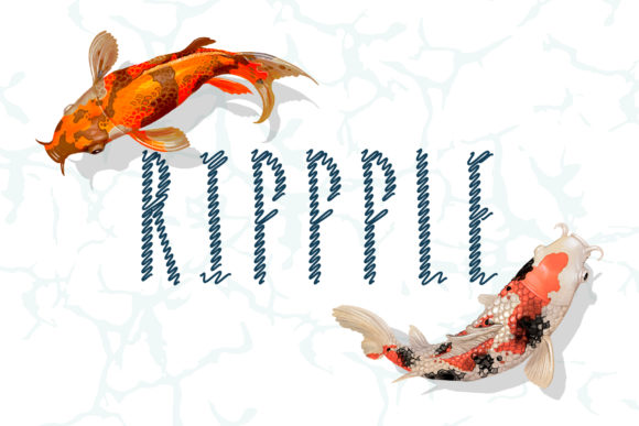 Rippple: The Wavy Uppercase Display Font for Creative Branding