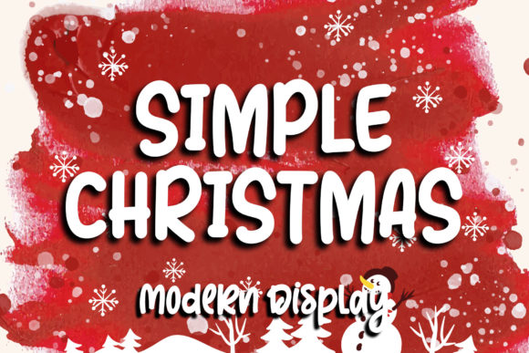 Simple Christmas: A Display Font for Modern Editorial Design