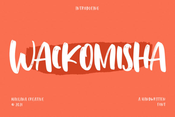 Wackomisha: A Bold Display Typeface for Modern Editorial Design