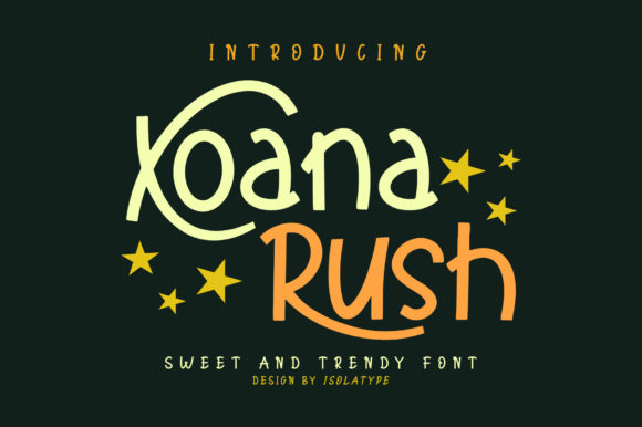 Xoana Rush: The Playful Display Typeface for Bold Campaigns
